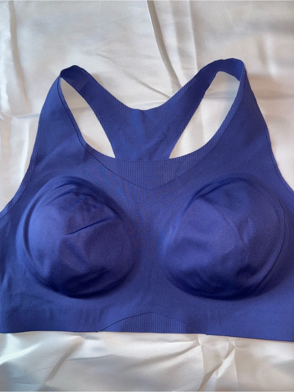 Soma Blue Sports Bra Large Removable Padded Cups Racerback Athletic